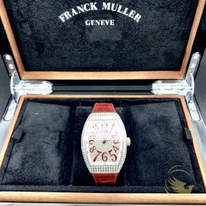 Franck Muller V32 Red Custom Full Diamond