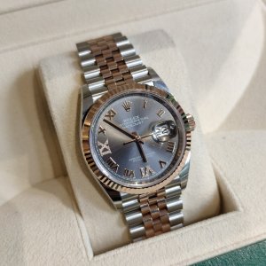 Rolex Datejust 126231 Dark Rhodium VI IX Roman 36mm