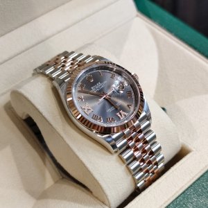 Rolex Datejust 126231 Dark Rhodium VI IX Roman 36mm